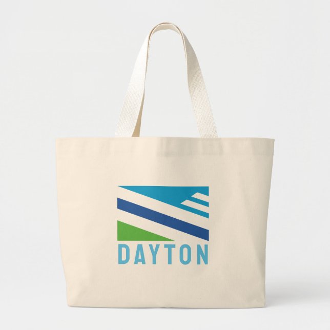 Flag of Dayton, Ohio (2021) Large Tote Bag (Front)