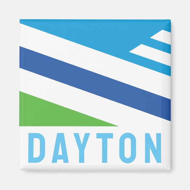 Flag of Dayton, Ohio (2021) Magnet (Front)