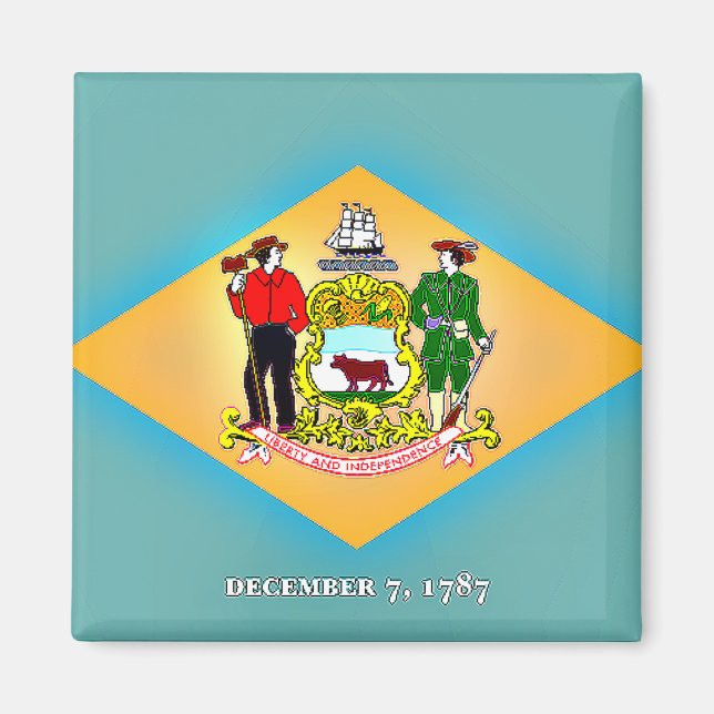 Flag of Delaware Magnet (Front)
