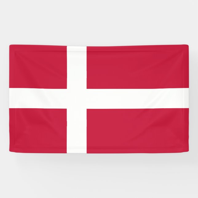 Flag of Denmark Banner (Horizontal)