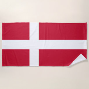 Flag of Denmark Beach Towel