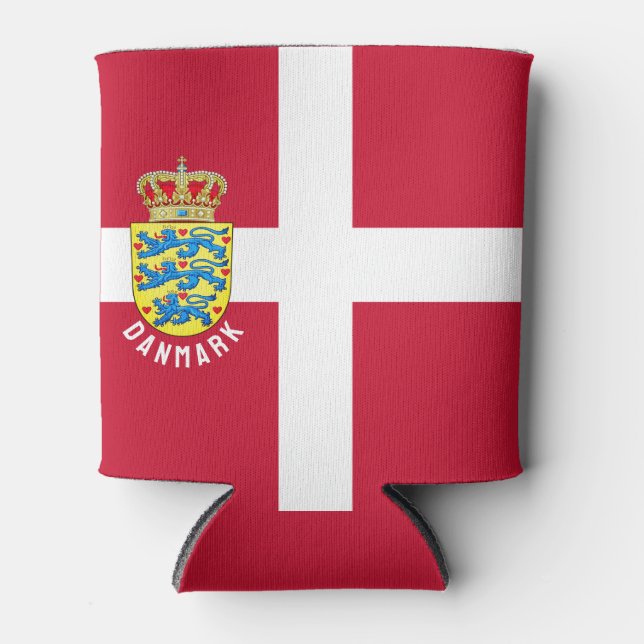 Flag of Denmark Can Cooler (Front)