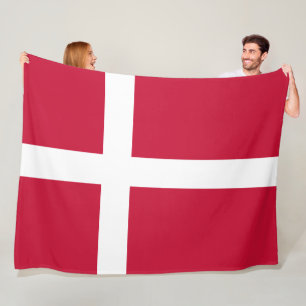 Flag of Denmark Fleece Blanket