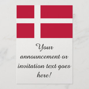 Flag of Denmark Invitation