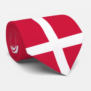 Flag of Denmark or Danish Cloth Tie