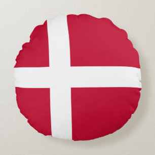 Flag of Denmark Round Cushion