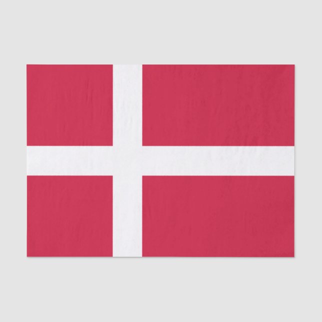 Flag of Denmark Tissue Paper (Front)