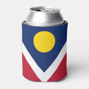 Flag of Denver, Colorado Can Cooler