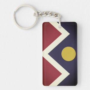 Flag of Denver, Colorado Keychain
