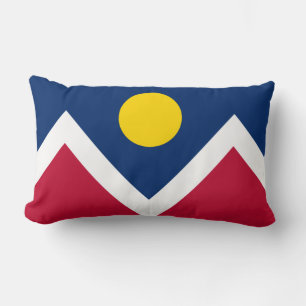 Flag of Denver, Colorado Lumbar Cushion