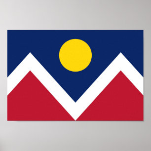 Flag of Denver, Colorado Poster
