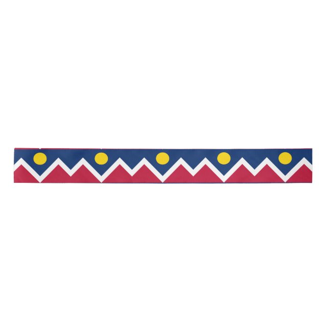 Flag of Denver, Colorado Satin Ribbon (Front)