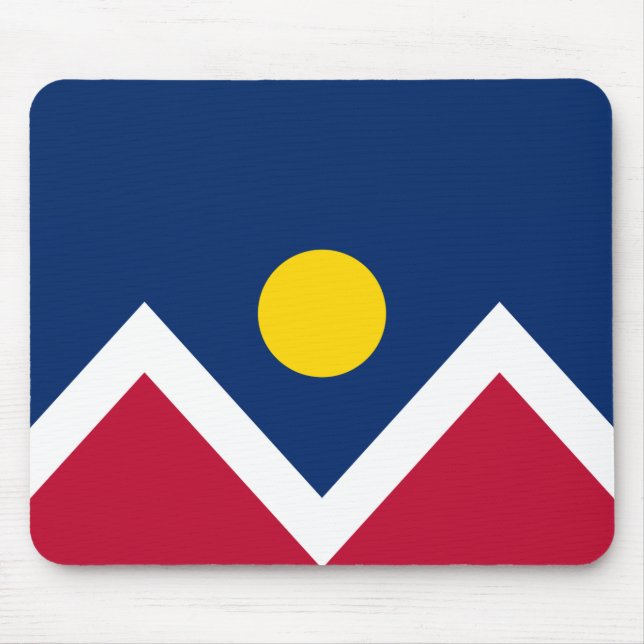 Flag of Denver (Colorado, USA) Mouse Mat (Front)