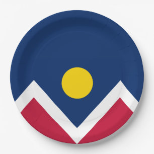 Flag of Denver (Colorado, USA) Paper Plate
