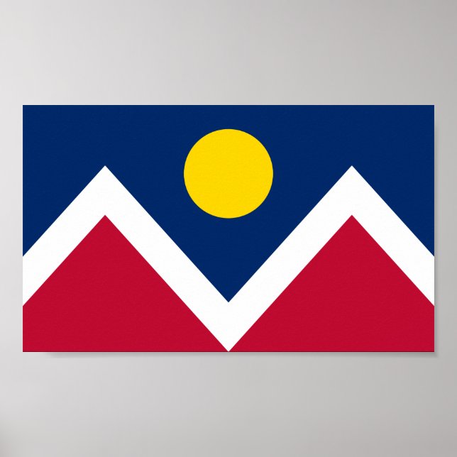 Flag of Denver, Colorado, USA Poster (Front)