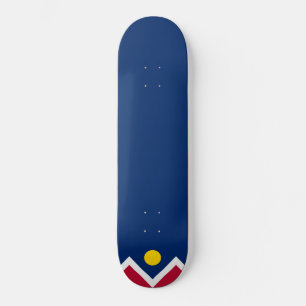 Flag of Denver (Colorado, USA) Skateboard