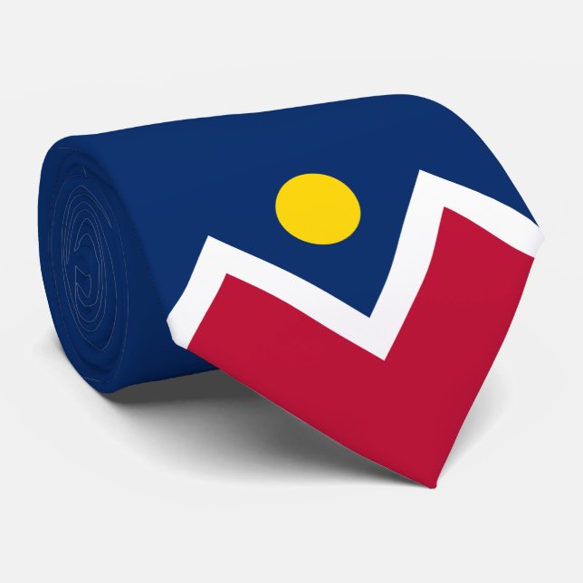 Flag of Denver (Colorado, USA) Tie (Rolled)