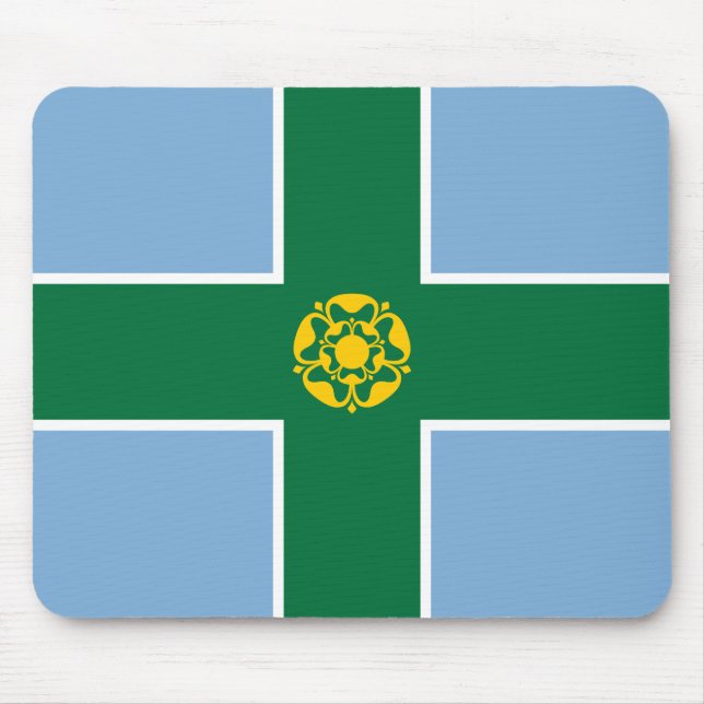 Flag of Derbyshire (County of England, UK) Mouse Mat (Front)