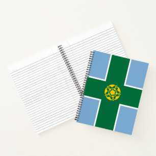 Flag of Derbyshire (County of England, UK) Notebook