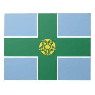 Flag of Derbyshire (County of England, UK) Notepad