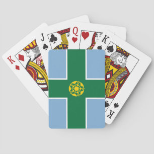 Flag of Derbyshire (County of England, UK) Playing Cards