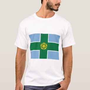 Flag of Derbyshire (County of England, UK) T-Shirt