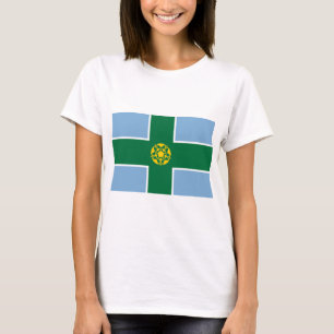 Flag of Derbyshire (County of England, UK) T-Shirt