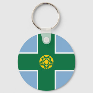 Flag of Derbyshire Key Ring