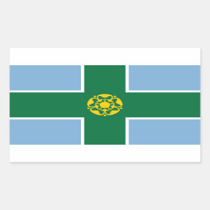 Flag of Derbyshire Rectangular Sticker