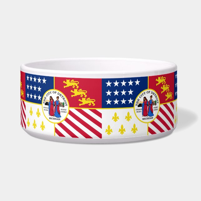 Flag of Detroit, Michigan Bowl (Front)