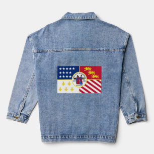 Flag of Detroit, Michigan  Denim Jacket
