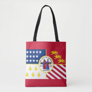 Flag of Detroit, Michigan Tote Bag