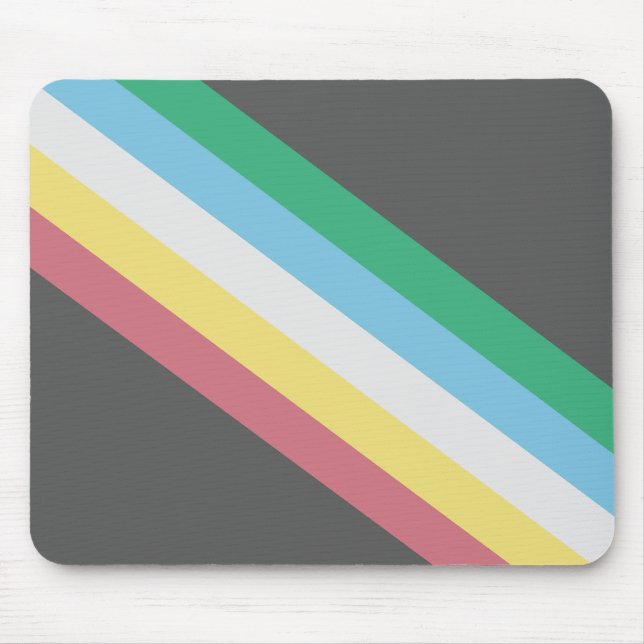 Flag of Disability Pride Mouse Mat (Front)