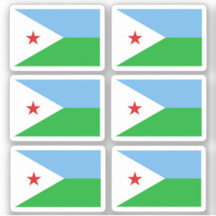 Flag of Djibouti - a collection Sticker
