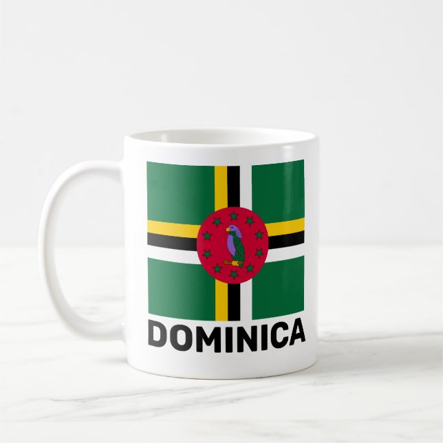 Flag of Dominica Coffee Mug (Left)