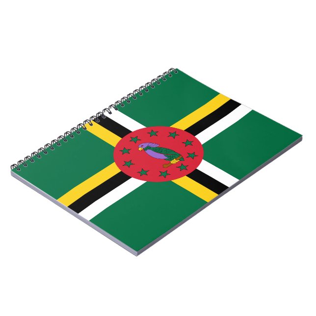 Flag of Dominica Notebook (Left Side)