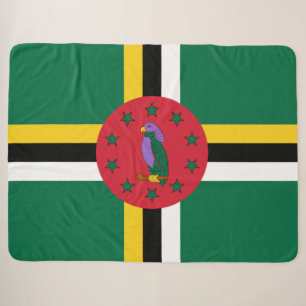 Flag of Dominica Sherpa Blanket