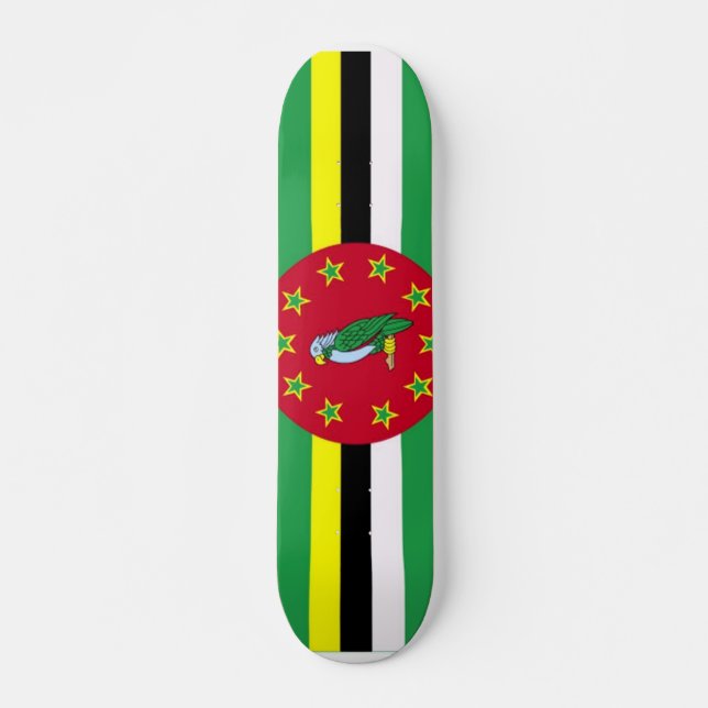 Flag of Dominica Skateboard (Front)
