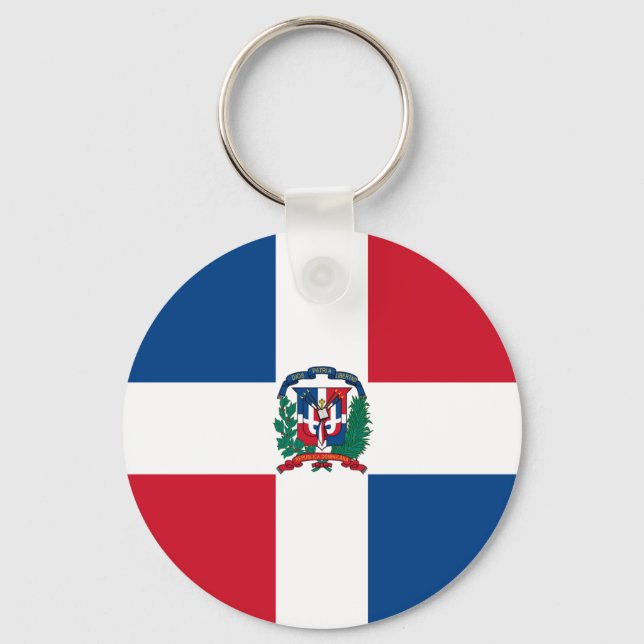 Flag of Dominican Republic Key Ring (Front)