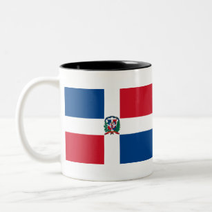 Flag of Dominican Republic Two-Tone Coffee Mug