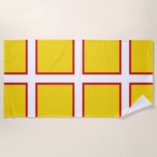 Flag of Dorset Beach Towel