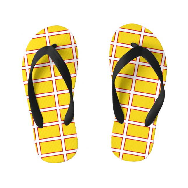 Flag of Dorset  Kid's Flip Flops (Footbed)