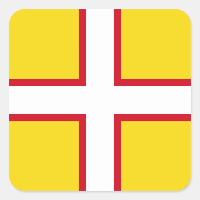 Flag of Dorset  Square Sticker (Front)