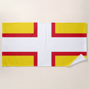 Flag of Dorset (UK county) Beach Towel