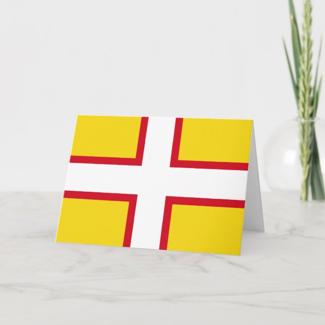 Flag of Dorset (UK county) Card (Front)