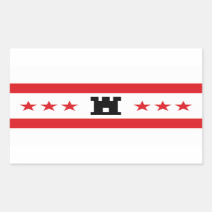 Flag of Drenthe province, Netherlands Rectangular Sticker