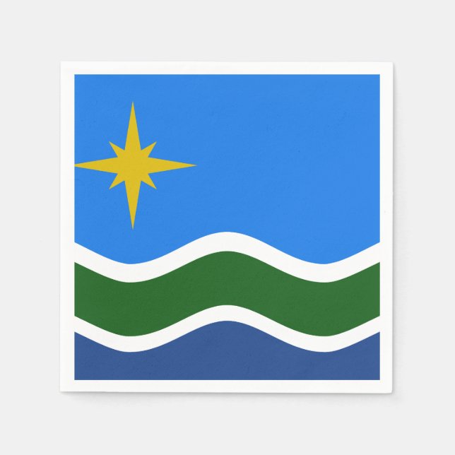 Flag of Duluth, Minnesota Napkin (Front)