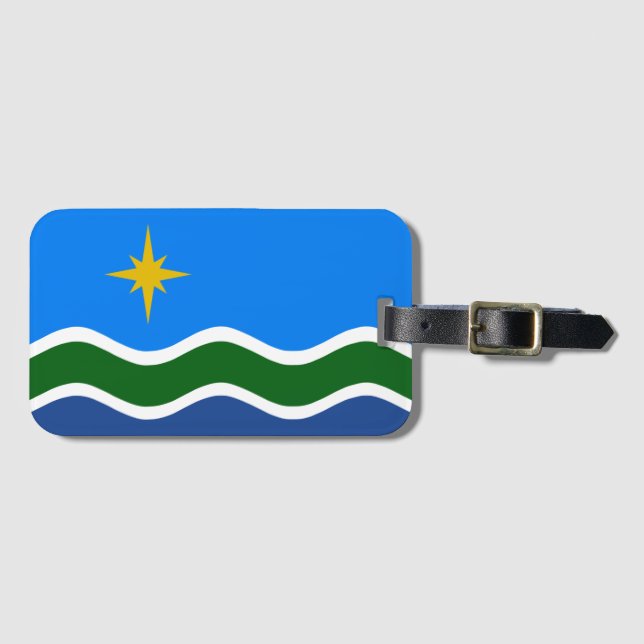 Flag of Duluth, MN Luggage Tag (Front Horizontal)
