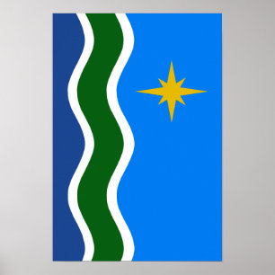Flag of Duluth, MN Poster