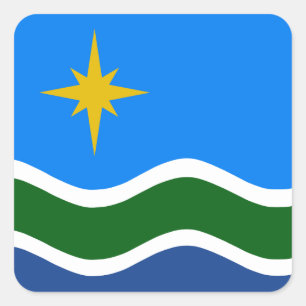 Flag of Duluth, MN Square Sticker